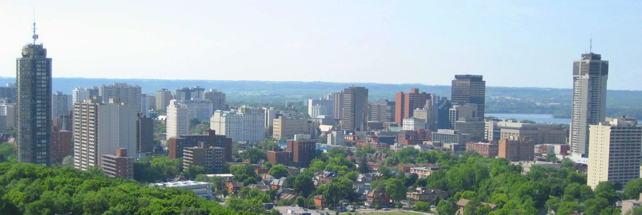 Hamilton Skyline photo from Wikimedia Commons